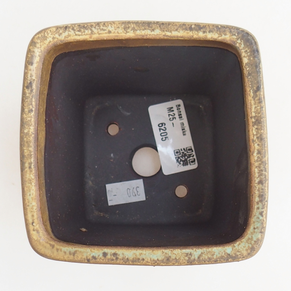 kerámia bonsai tál 10 x 10 x 12 cm, barna