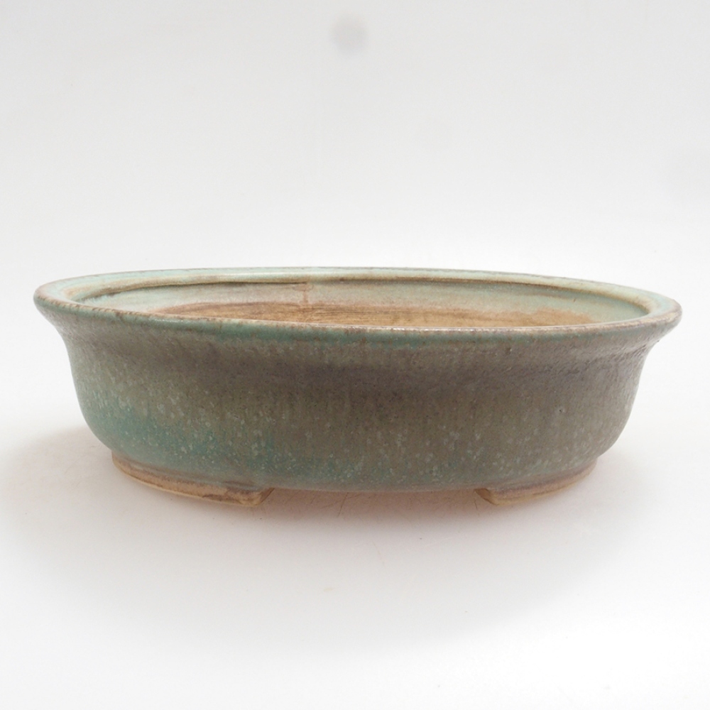 kerámia bonsai tál 10 x 8,5 x 4 cm, barna