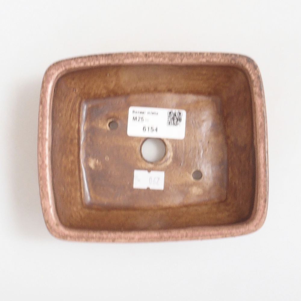 kerámia bonsai tál 10 x 8,5 x 4 cm, barna