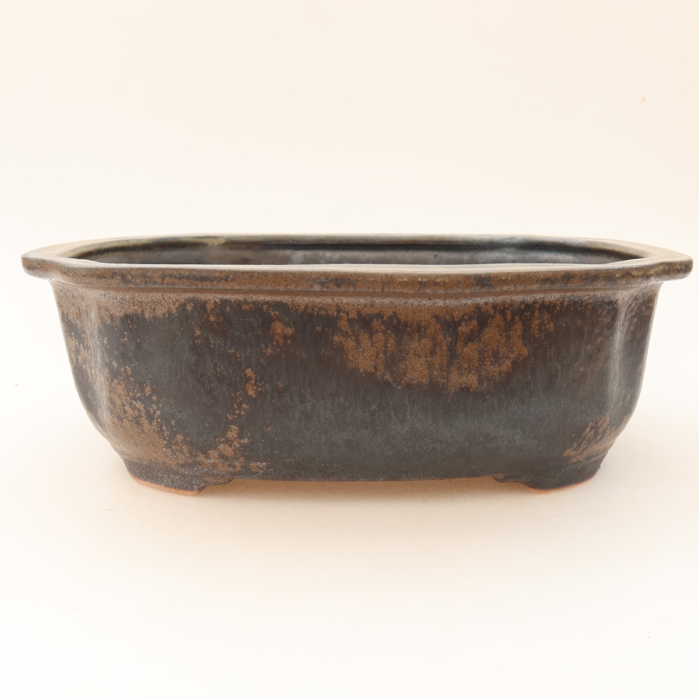 kerámia bonsai tál 23 x 19 x 7 cm, barna