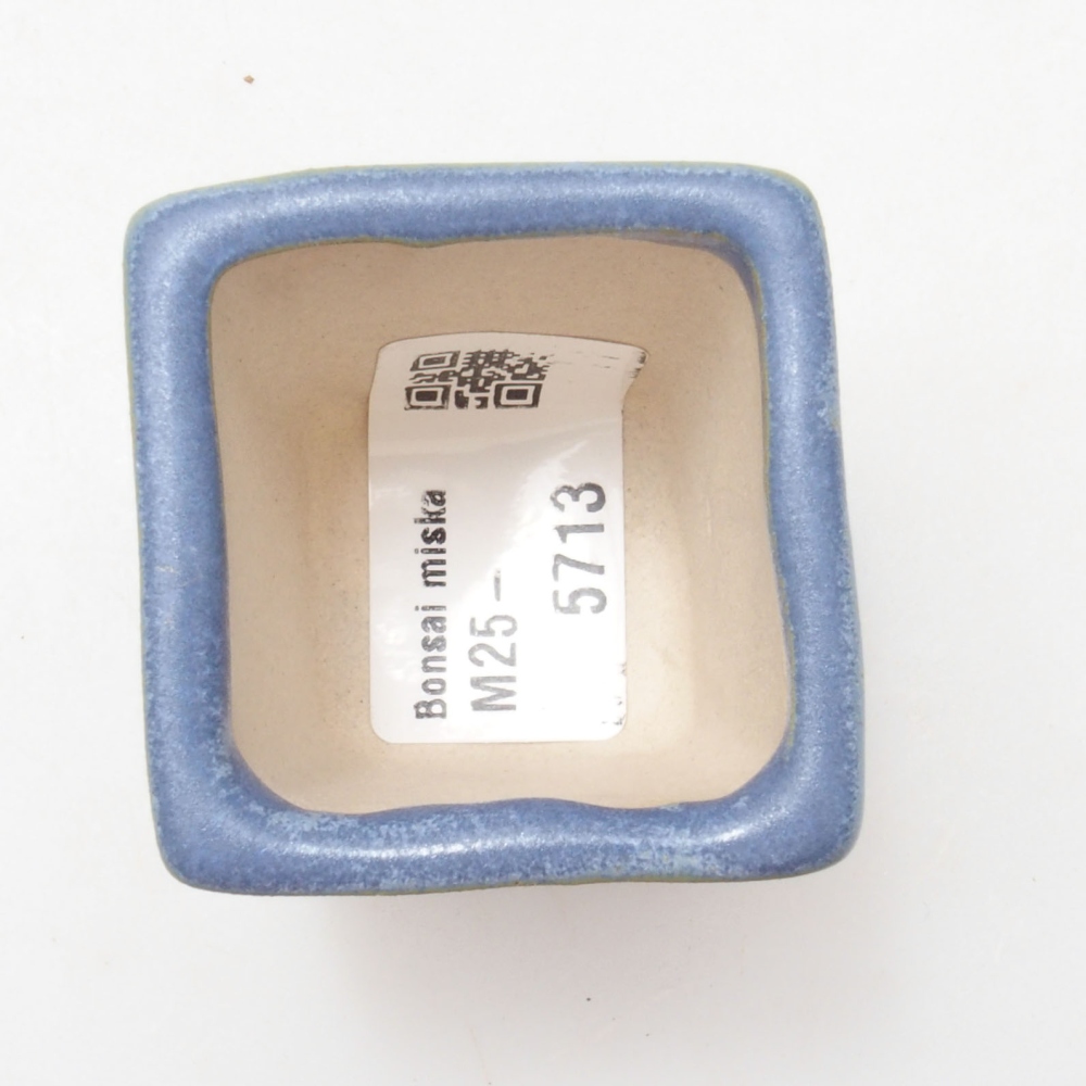 Mini bonsai tál 4 x 4 x 4,5 cm, kék színben