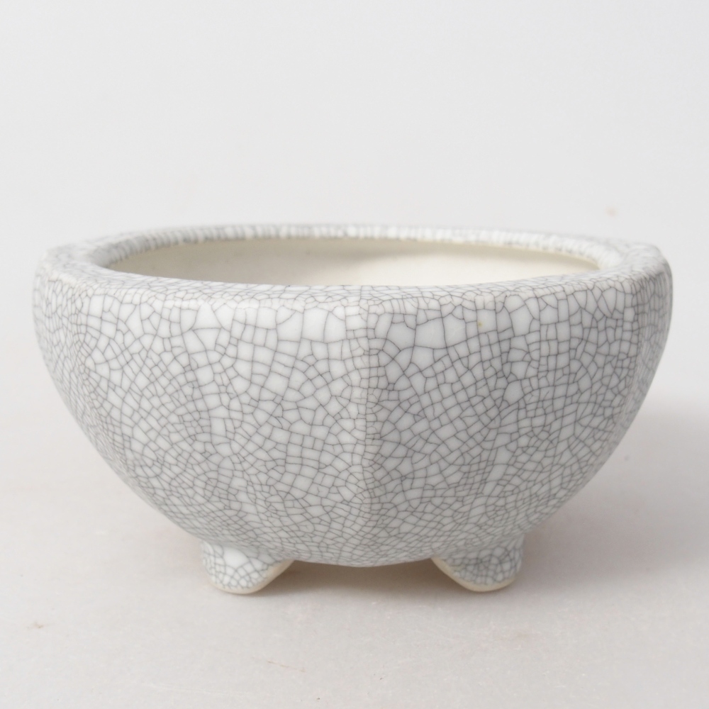 kerámia bonsai tál 11 x 11 x 5,5 cm, raku színben