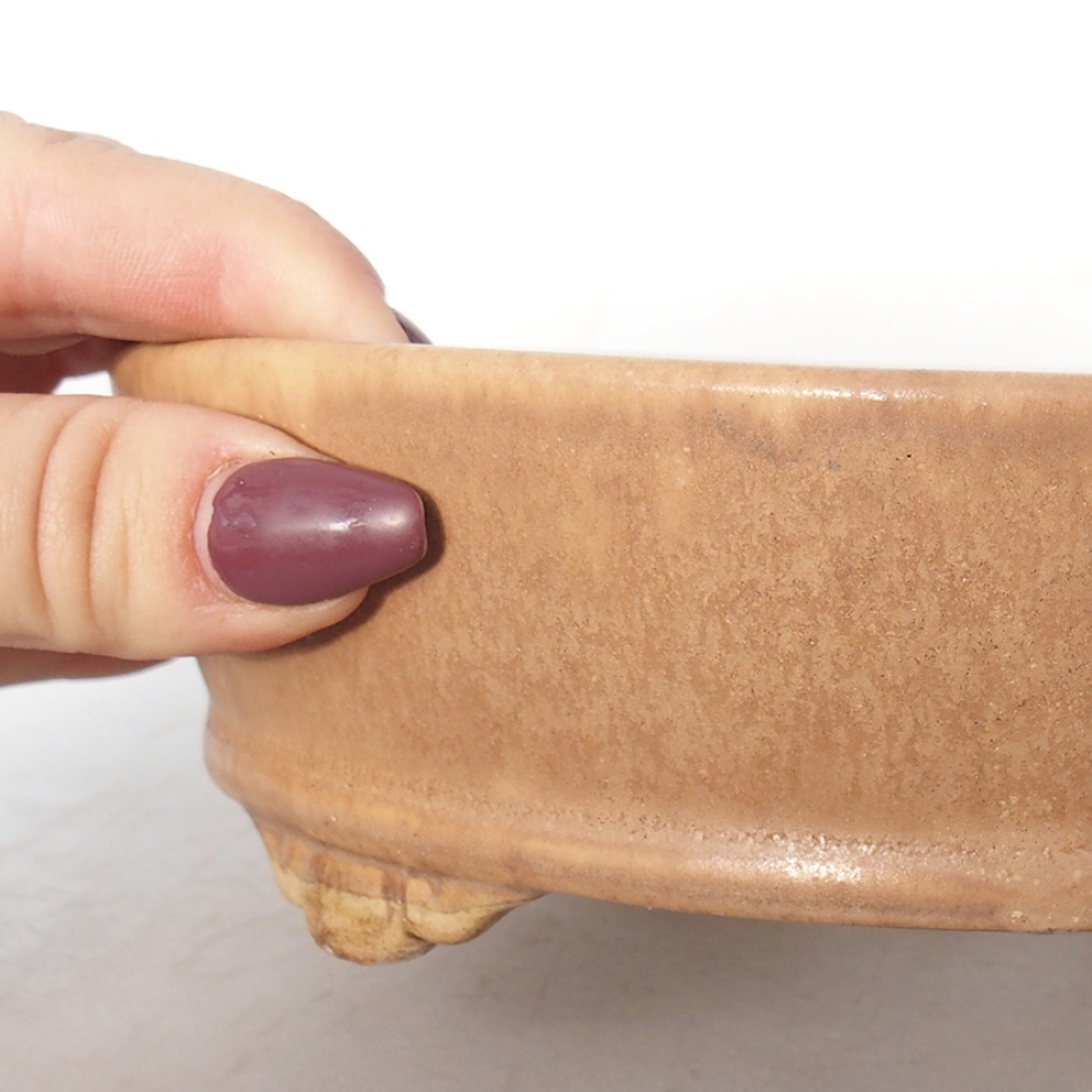 kerámia bonsai tál 18 x 18 x 5 cm, rózsaszínű