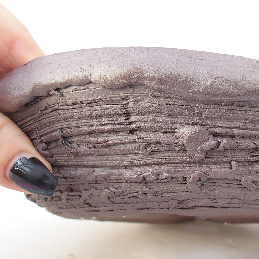 Kerámia bonsai tál 17 x 17 x 5,5 cm, fém színben