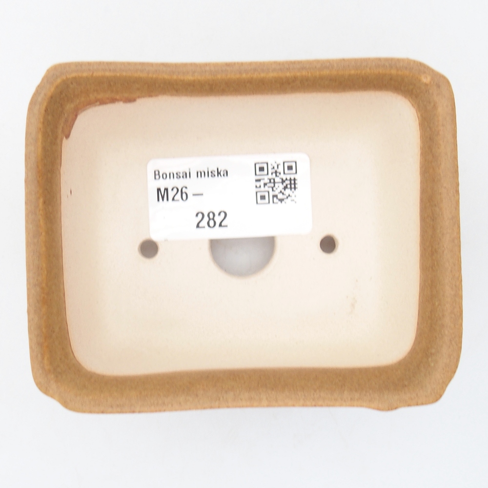 Mini bonsai tál 9 x 7 x 4,5 cm, barna