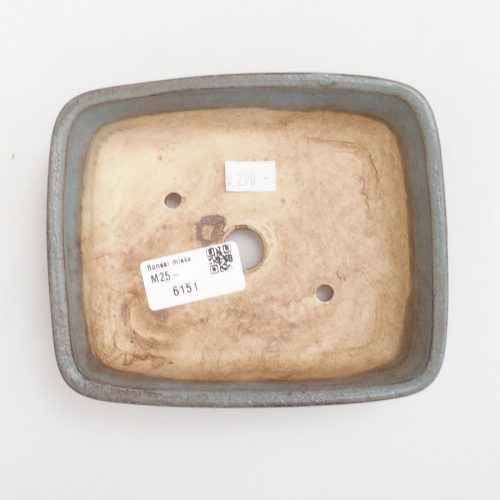 kerámia bonsai tál 10 x 8,5 x 4 cm, barna