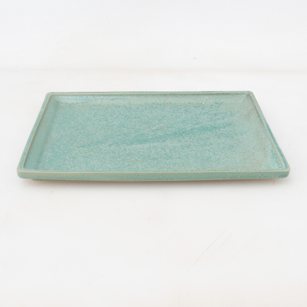 Bonsai csészealj téglalap 22,5 x 17 x 1,5 cm - zöld