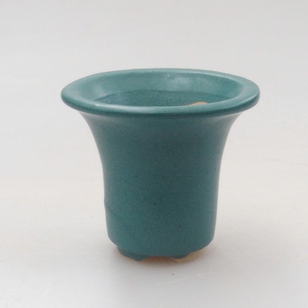 kerámia bonsai tál 6,5 x 5,5 x 4 cm, kék színben