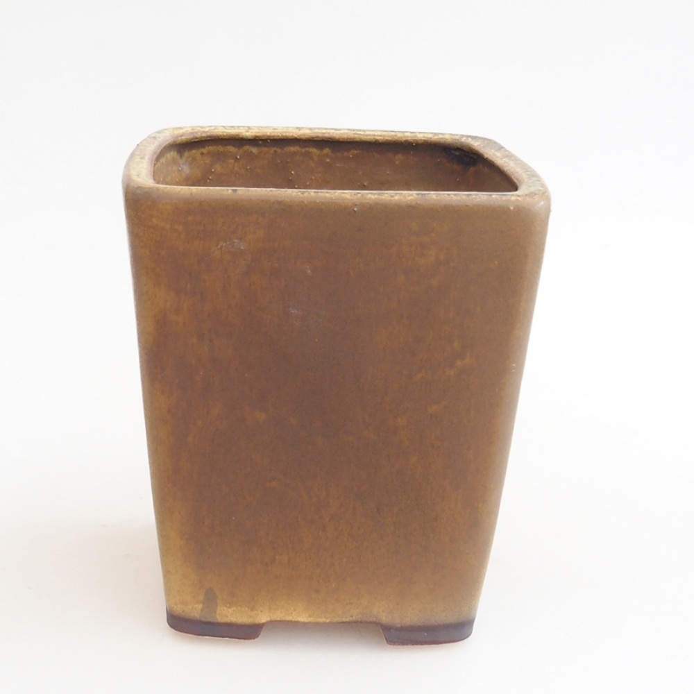 kerámia bonsai tál 10 x 10 x 12 cm, barna