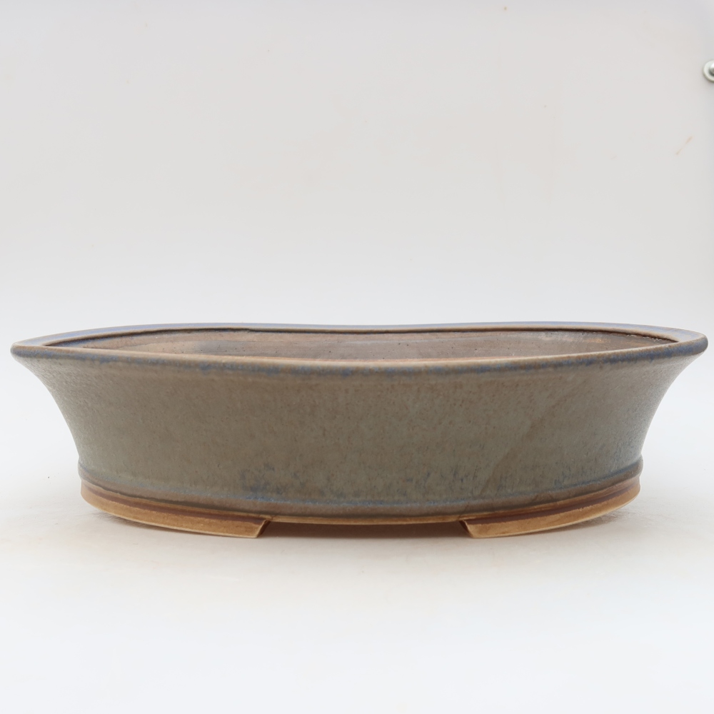 kerámia bonsai tál 26,5 x 24 x 5,5 cm, kék színben