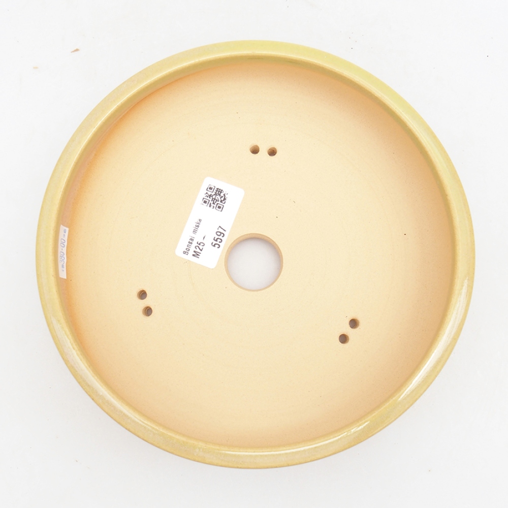 kerámia bonsai tál 18 x 18 x 5 cm, zöld