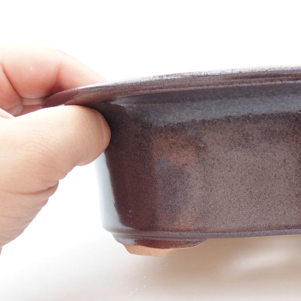 kerámia bonsai tál 22 x 17 x 5 cm, zöld