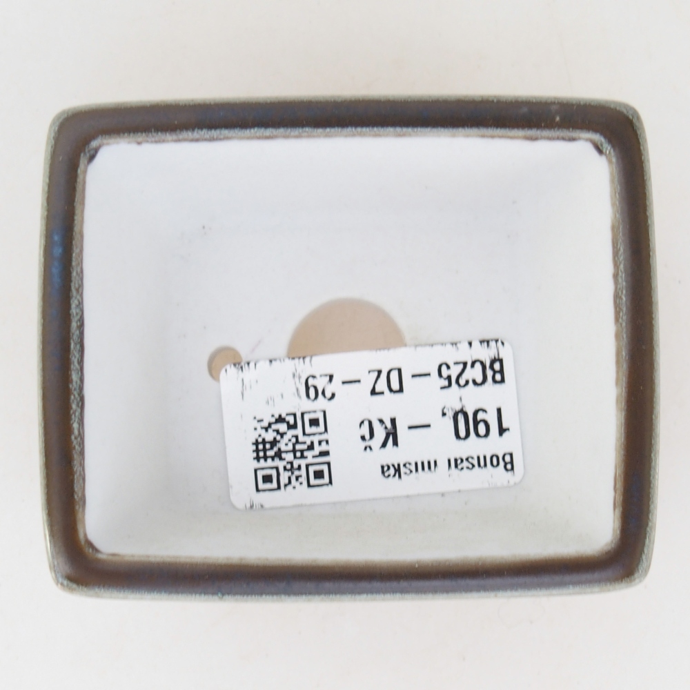 Mini bonsai tál 7,5 x 6 x 3 cm, zöld