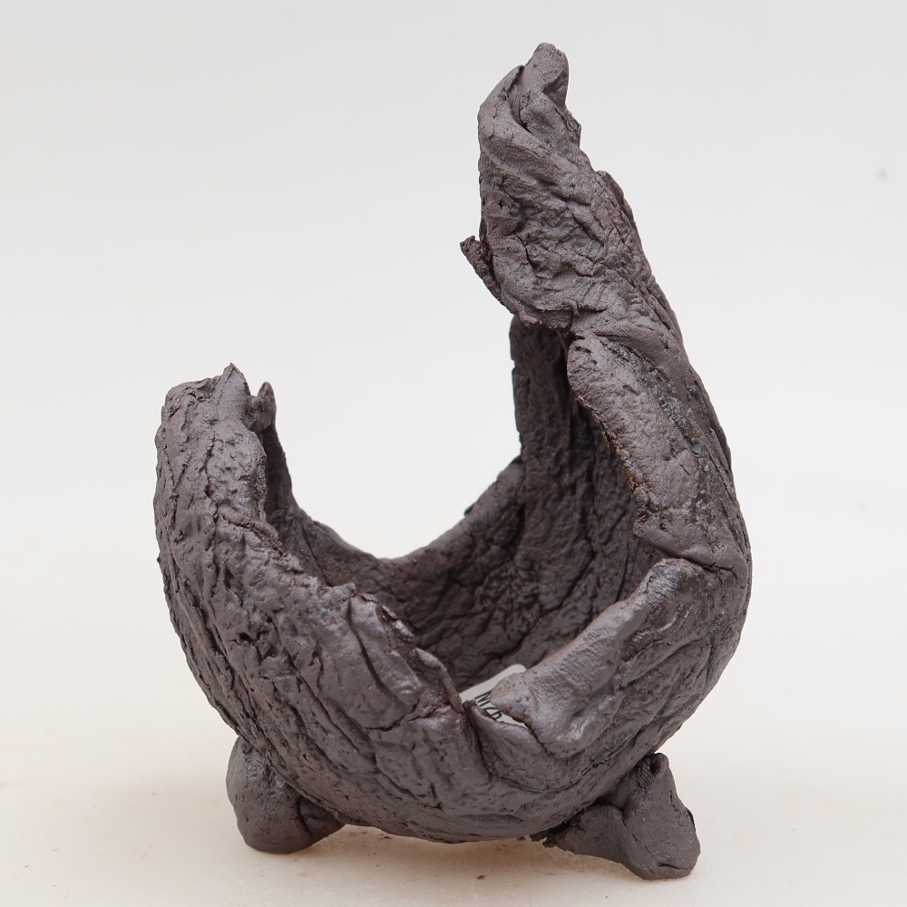 Kerámia héj  8 x 8 x 13 cm, barna színű
