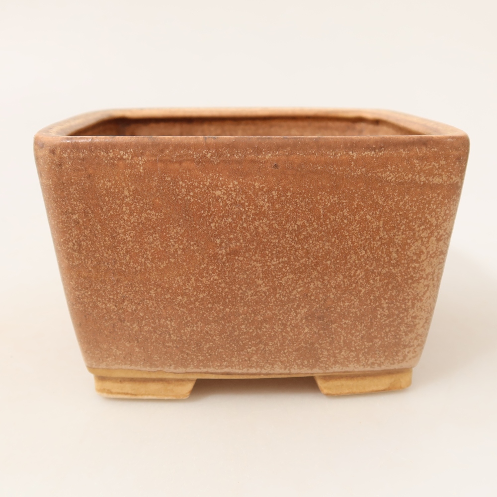 kerámia bonsai tál 13 x 13 x 8 cm, rózsaszínű