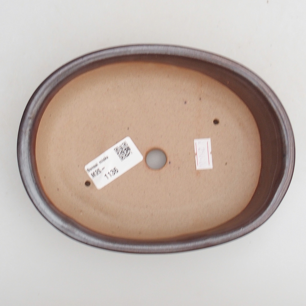 kerámia bonsai tál 19 x 14 x 4,5 cm, barna