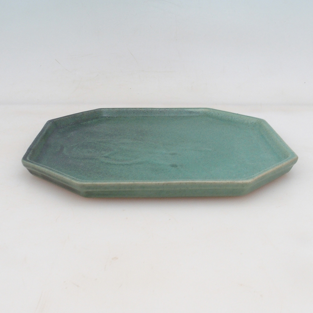 Kerámia tál H14 - 18 x 18 x 1 cm - zöld