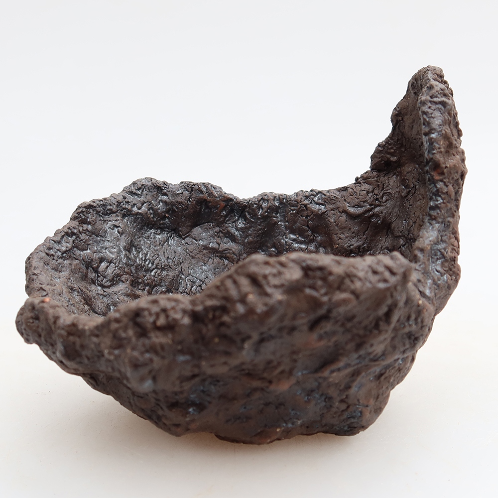 Kerámia tojáshéj, 9,5 x 8,5 x 8 cm, barna színű