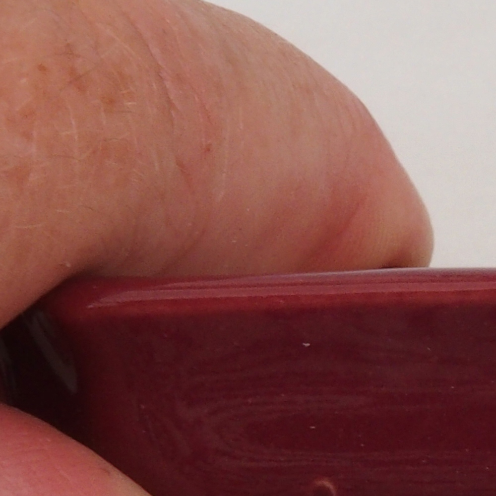 Mini bonsai tál 5,5 x 3,5 x 1,5 cm, bordó színben