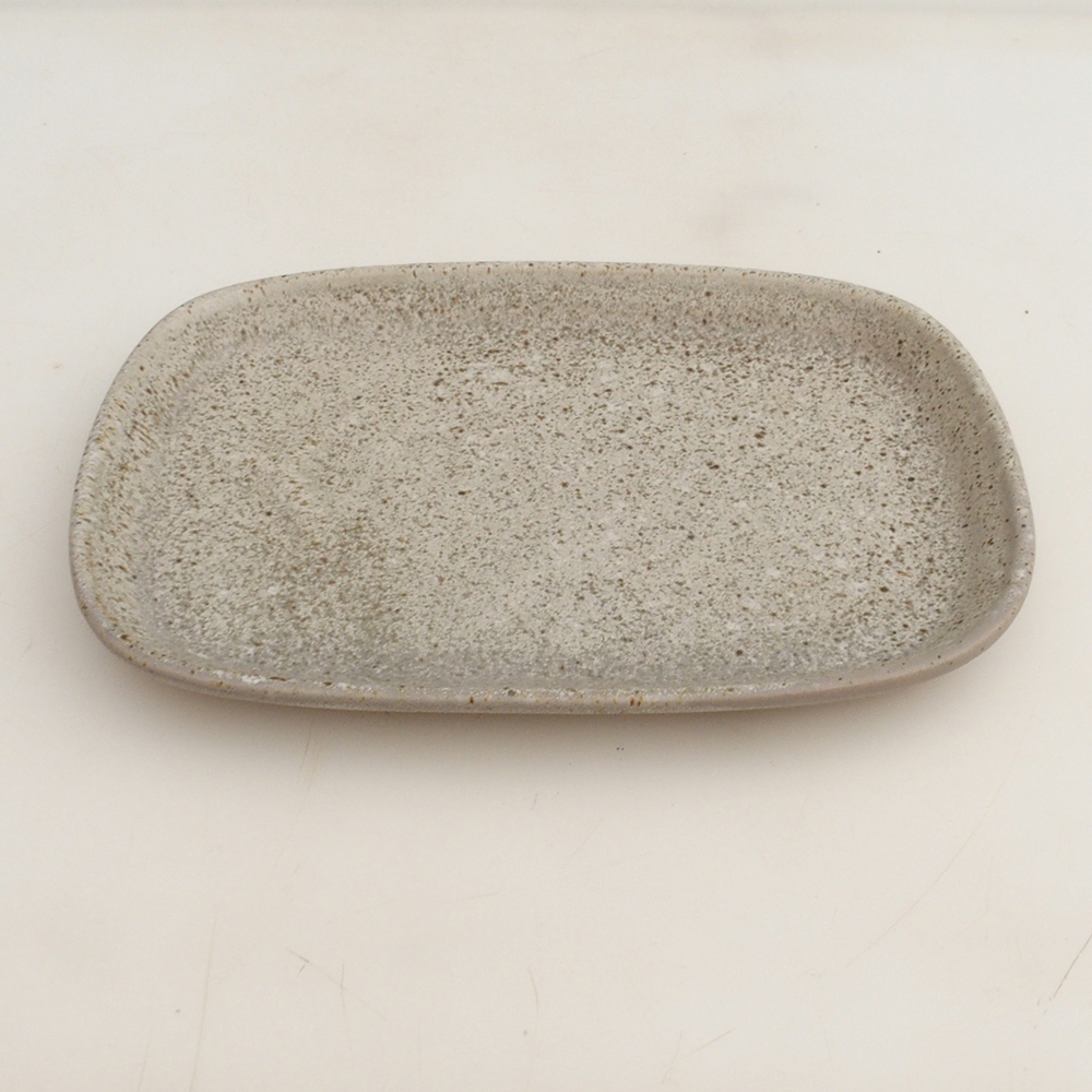 Kerámia csészealj H25 - 20,5 x 14,5 x 1,5 cm - bézs színű