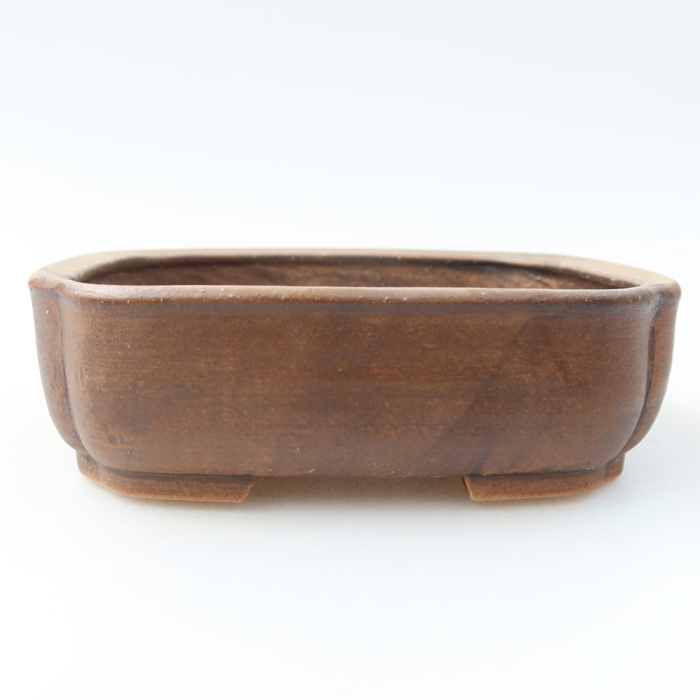kerámia bonsai tál 13,5 x 12 x 4 cm, barna