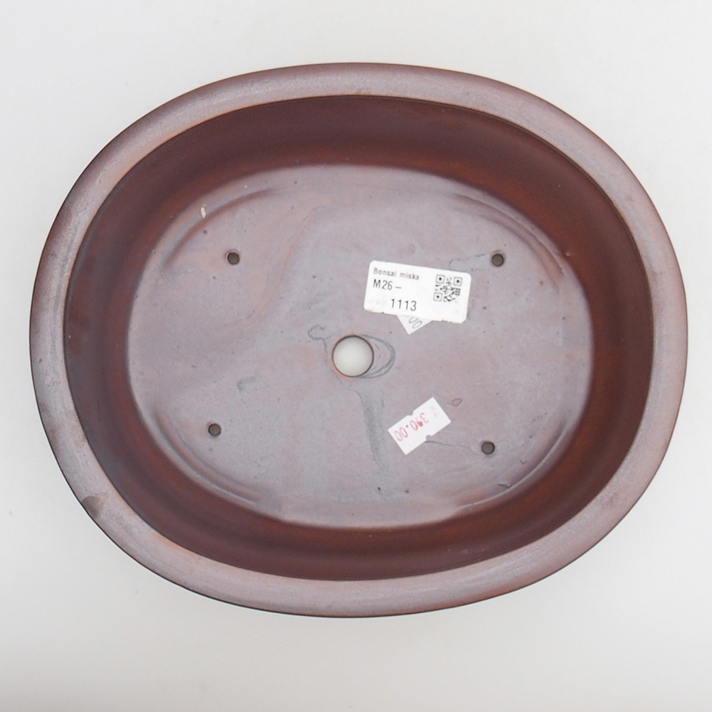 Kerámia bonsai tál 23 x 19 x 7 cm, fém színben