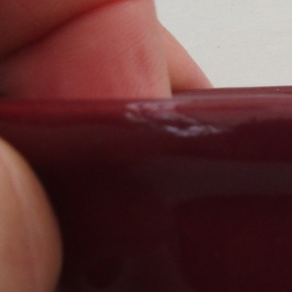 Mini bonsai tál 6 x 6 x 2,5 cm, bordó színű