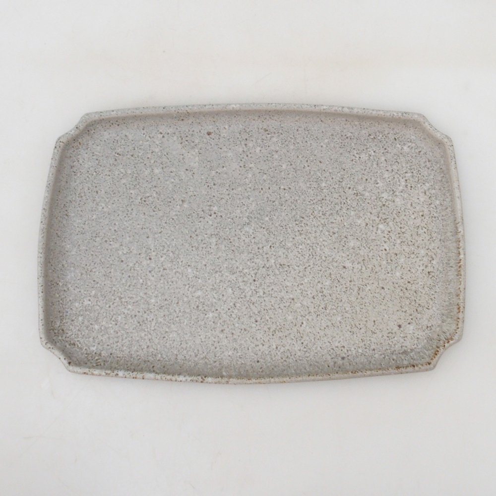 Kerámia csészealj H07 - 28 x 19 x 1,5 cm - bézs színű