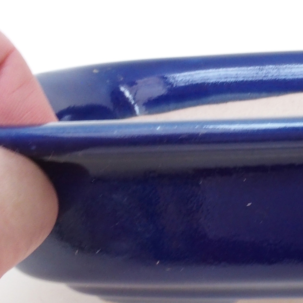 Bonsai tál H02 - 19 x 13 x 5 cm. - kék