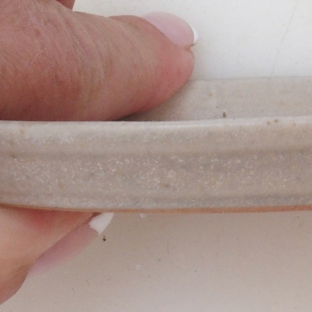 Kerámia csészealj H04 - 10,5 x 8 x 1 cm - bézs színű