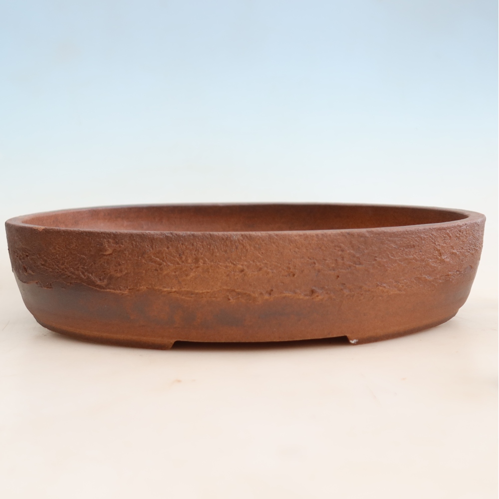 Kerámia bonsai-tál 37 x 30 x 7 cm, barna színű