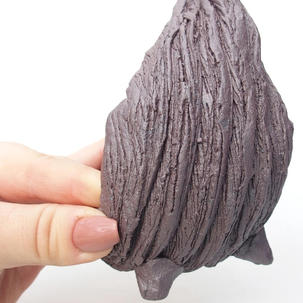 Kerámia kagyló 10 x 8 x 14,5 cm , metál színű