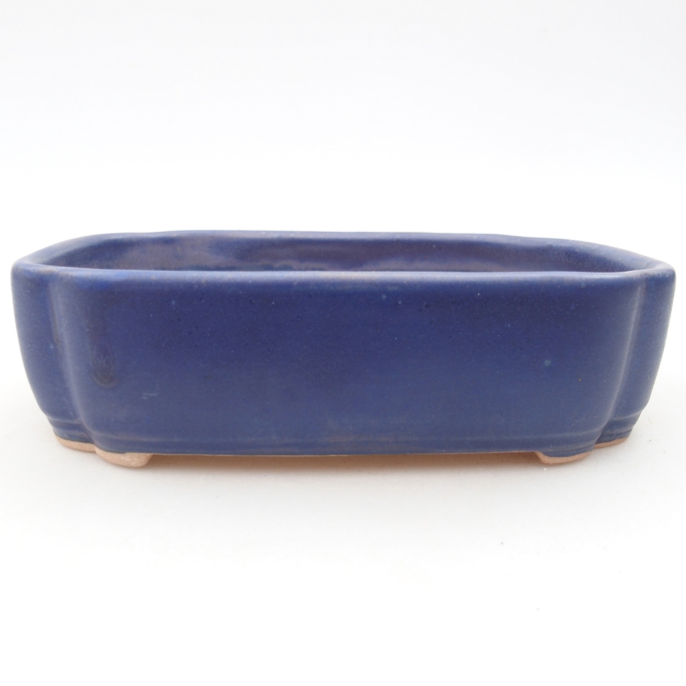 kerámia bonsai tál 15,5 x 11,5 x 4 cm, kék színben