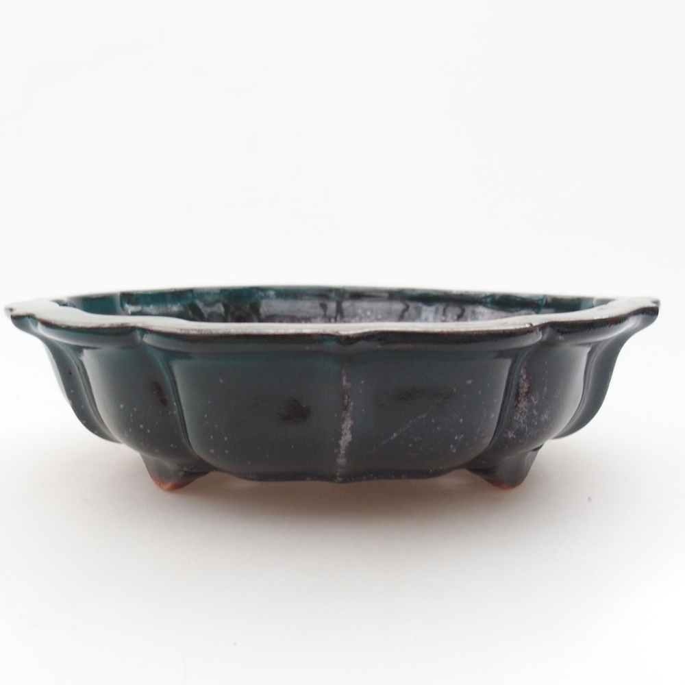 kerámia bonsai tál 22 x 17 x 5 cm, zöld