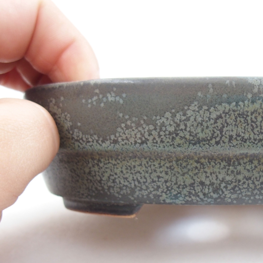 kerámia bonsai tál 22 x 17 x 5 cm, zöld