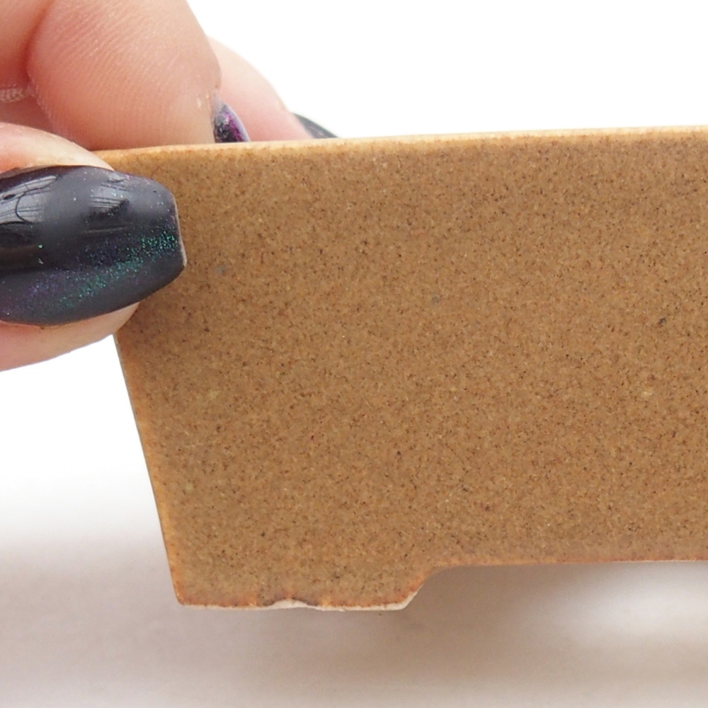 Mini bonsai tál 9 x 6,5 x 3,5 cm, barna