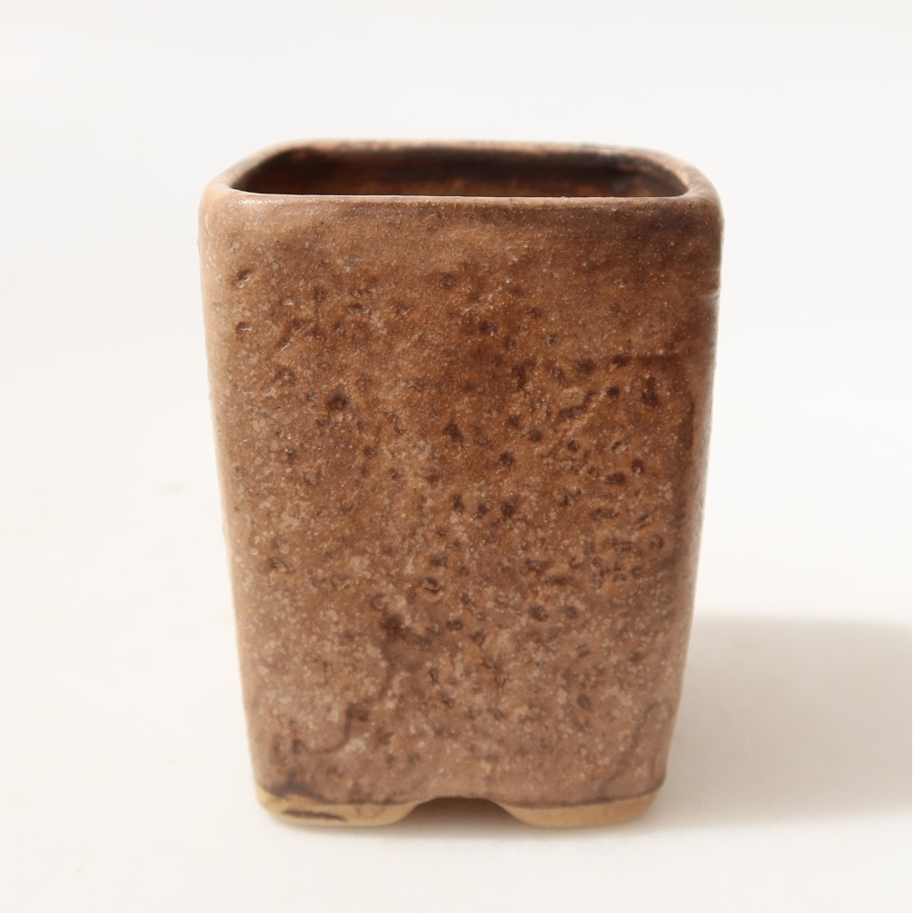 Kerámia bonsai-tál, 5 x 5 x 6,5 cm, rózsaszín