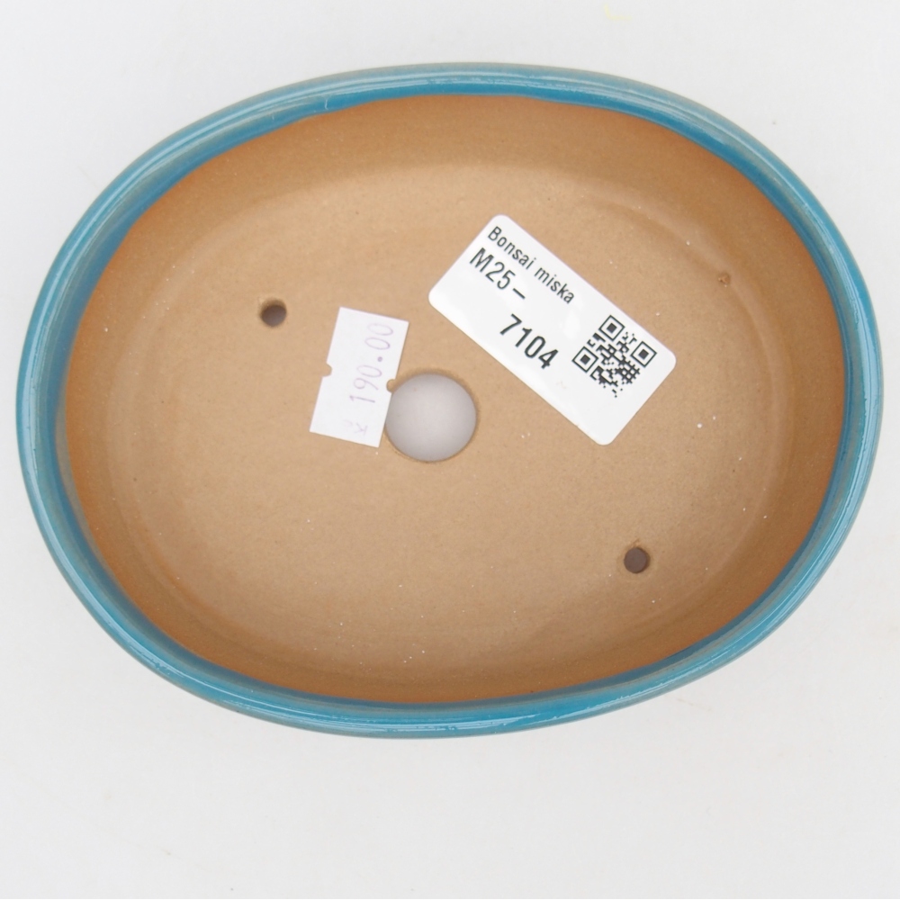 kerámia bonsai tál 12,5 x 10 x 3,5 cm, kék színben