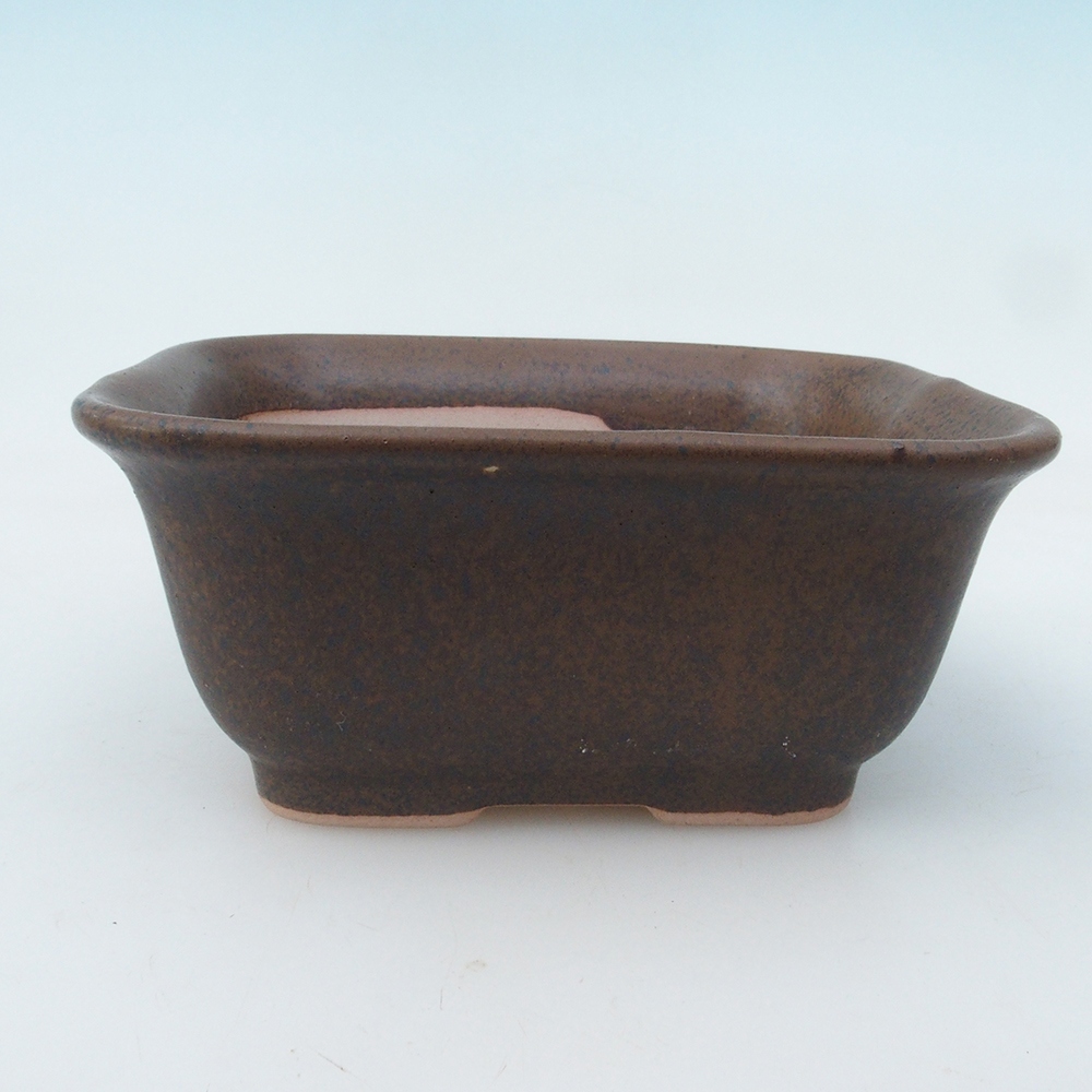 Bonsai tál H37 - 14,5 x 13 x 6,5 cm. - barna