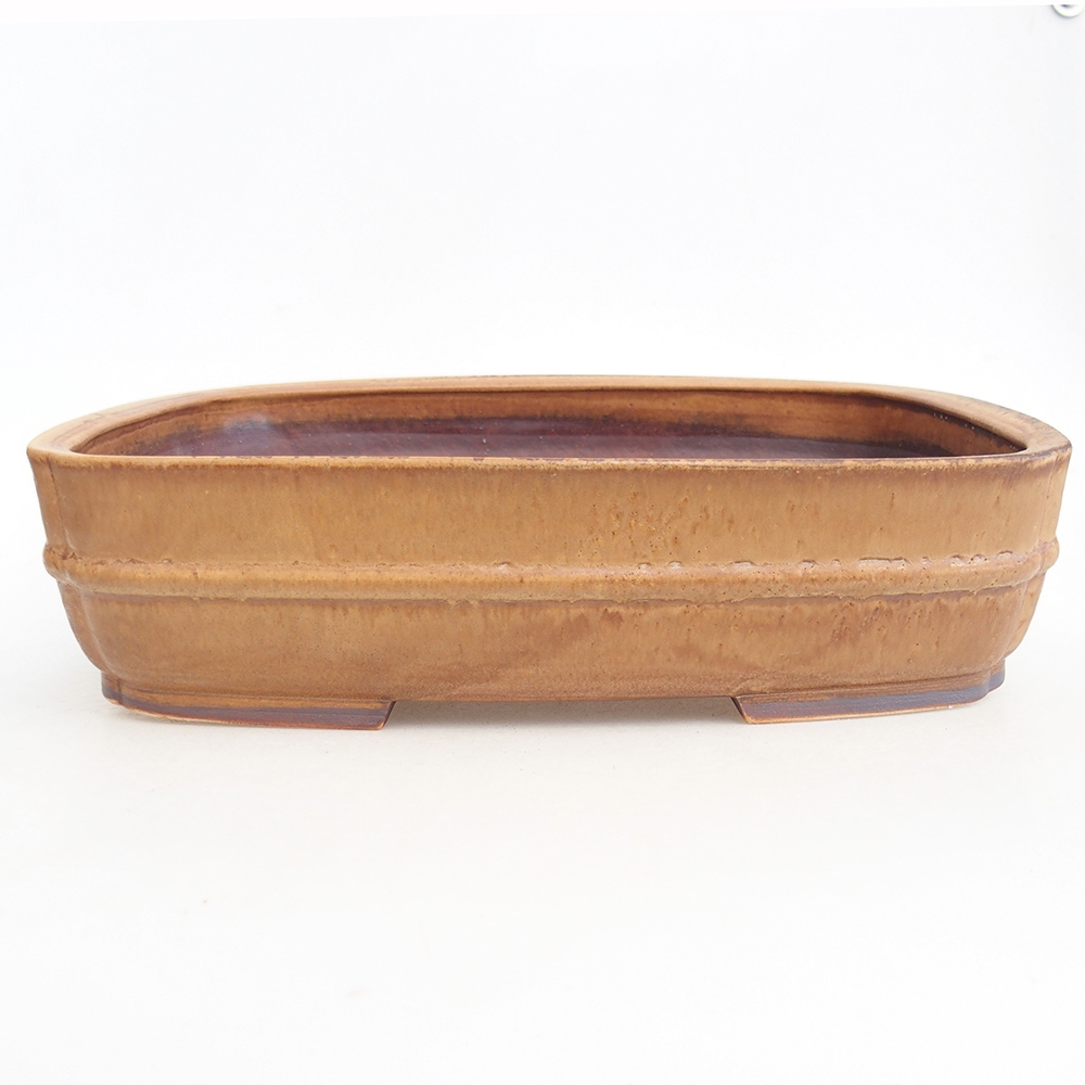 kerámia bonsai tál 29,5 x 24 x 7 cm, rózsaszínű