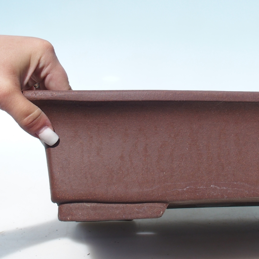 Bonsai tál 46 x 35 x 10,5 cm - barna