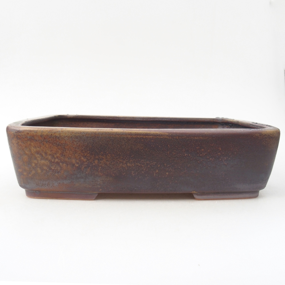 kerámia bonsai tál 26,5 x 20,5 x 6,5 cm, barna