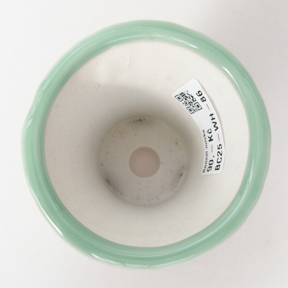 kerámia bonsai tál 9 x 9 x 8 cm, zöld