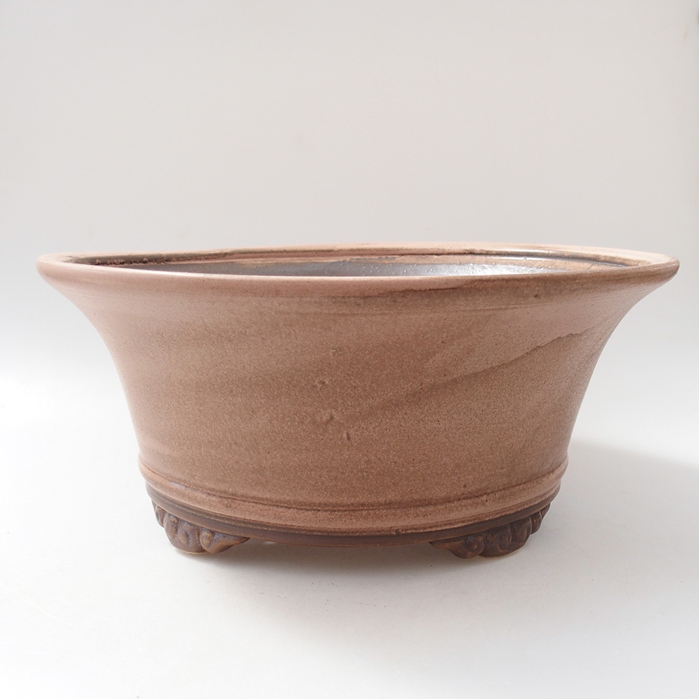 kerámia bonsai tál 29 x 29 x 12 cm, rózsaszínű