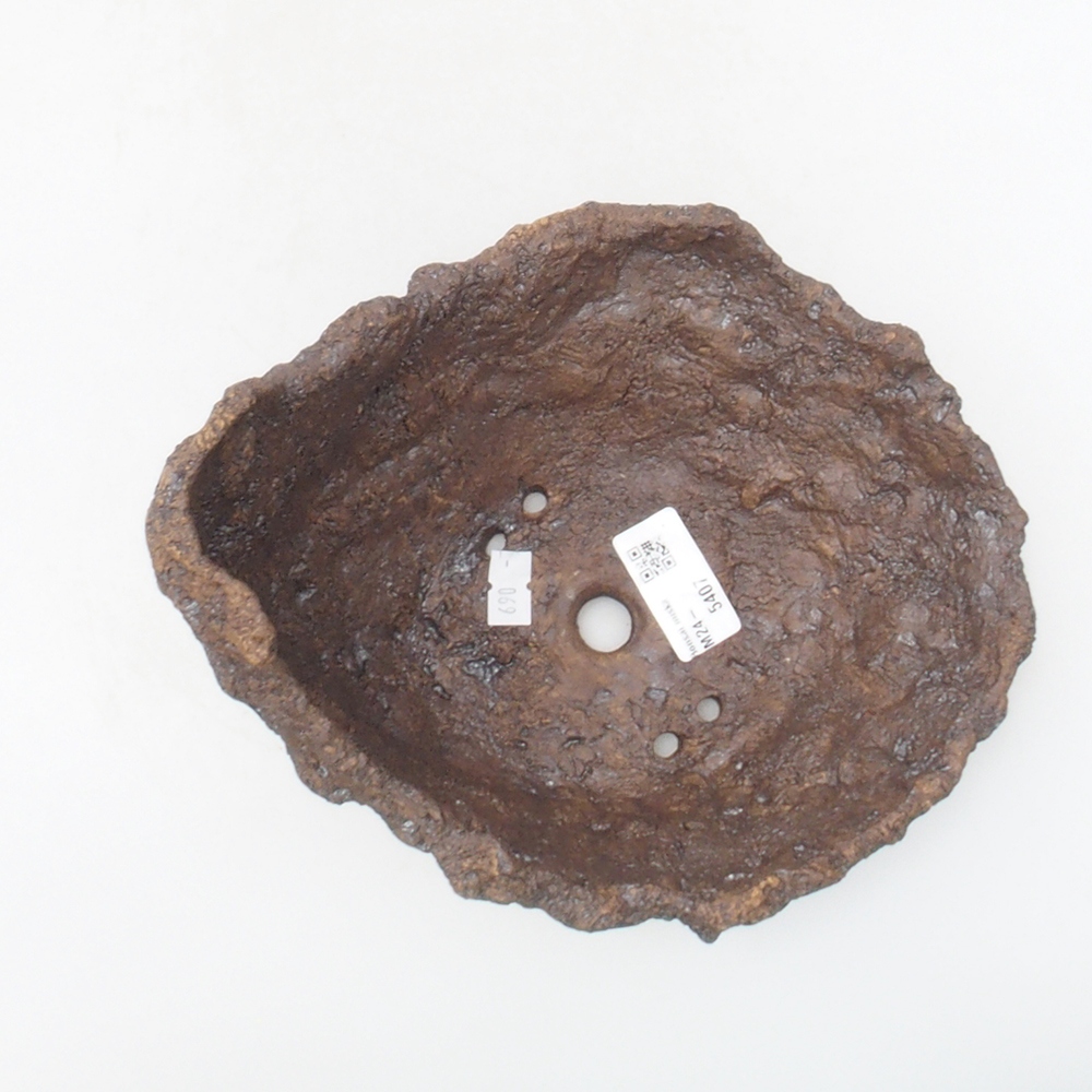 Kerámia kagyló 18 x 17 x 17,5 cm , színe barna