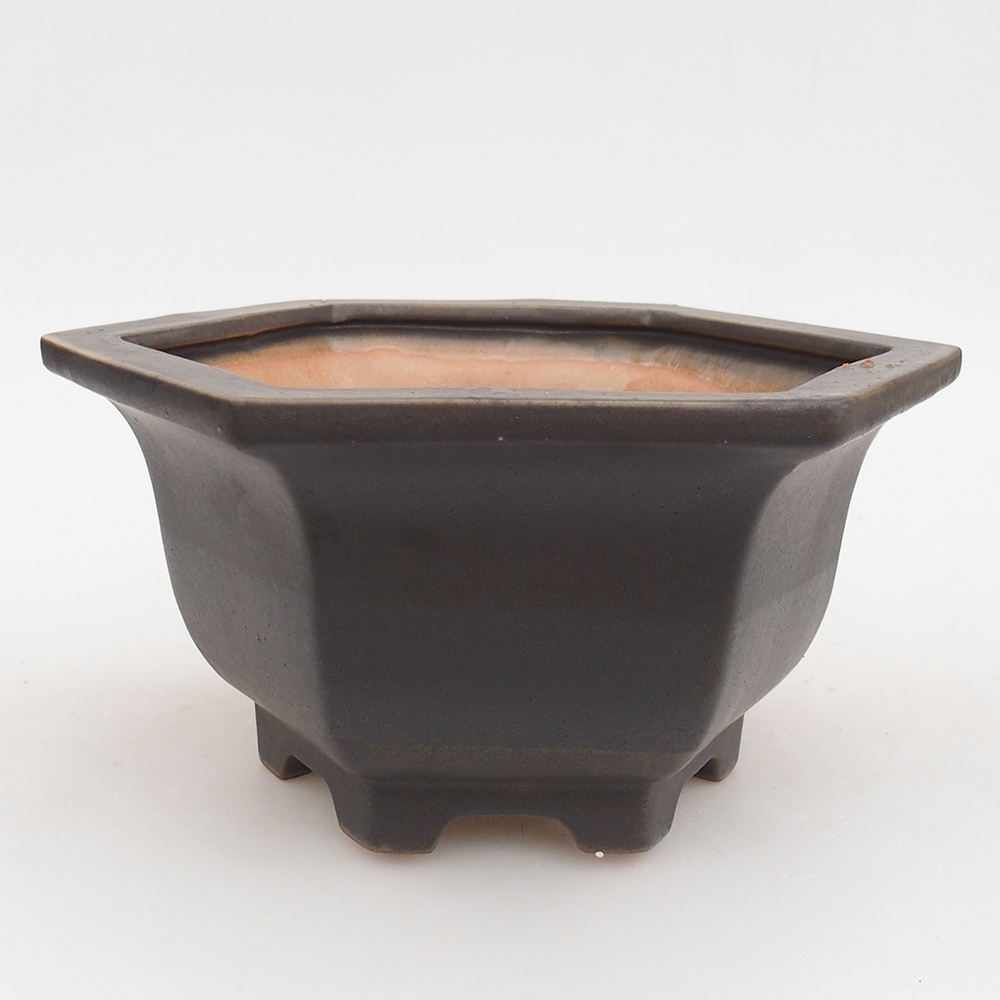 kerámia bonsai tál 18 x 16 x 9 cm, zöld