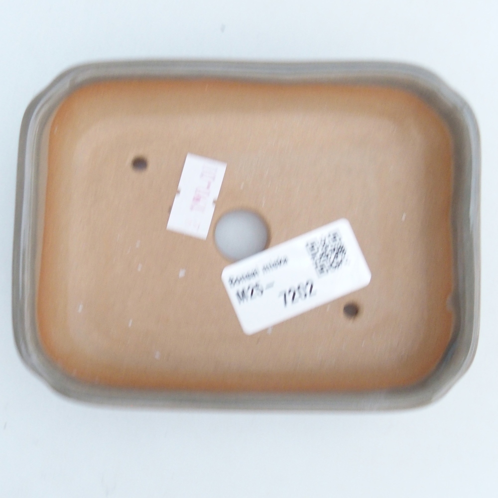 kerámia bonsai tál 12 x 9 x 3 cm, szürke