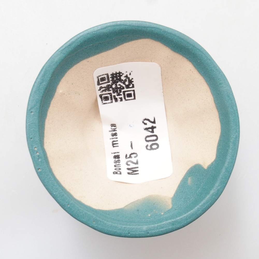 kerámia bonsai tál 6,5 x 5,5 x 4 cm, kék színben