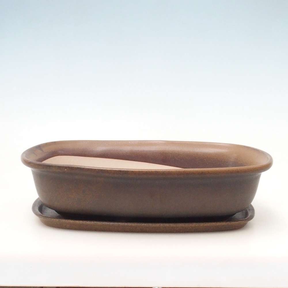 Bonsai tál + csészealj H10 - 37 x 28 x 9 cm.