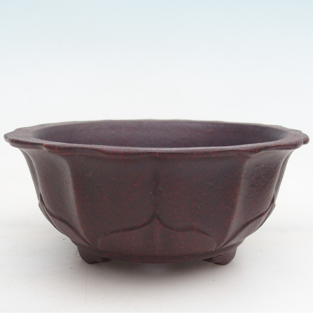kerámia bonsai tál 15 x 15 x 6,5 cm, barna